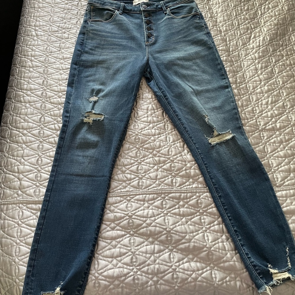 Curve Love High Rise Super Skinny Ankle Jeans